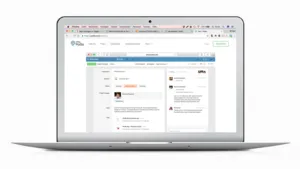 Screenshot der Podio-Oberfläche mit Projekt-Workspace